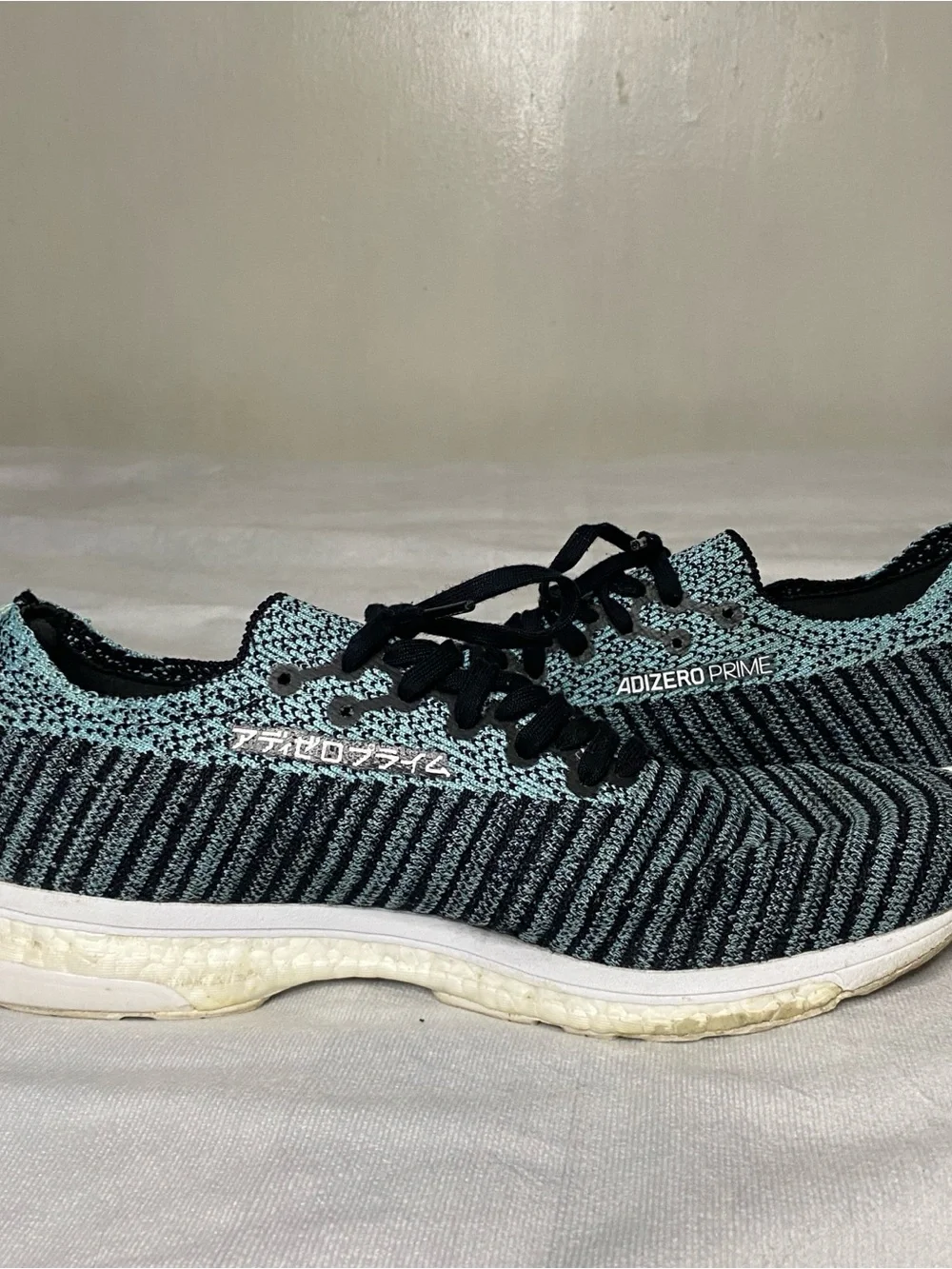 Adidas Adizero Prime LTD Black Blue Spirit Boost Men's Size 9.5 D97654 Running